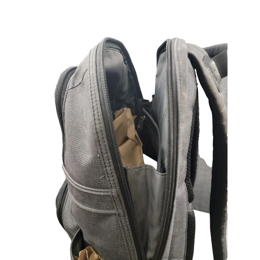 TUMI Alpha 17' Backpack - 263162hgy4 - Gray Nylon Leather Trim Laptop Travel Lux